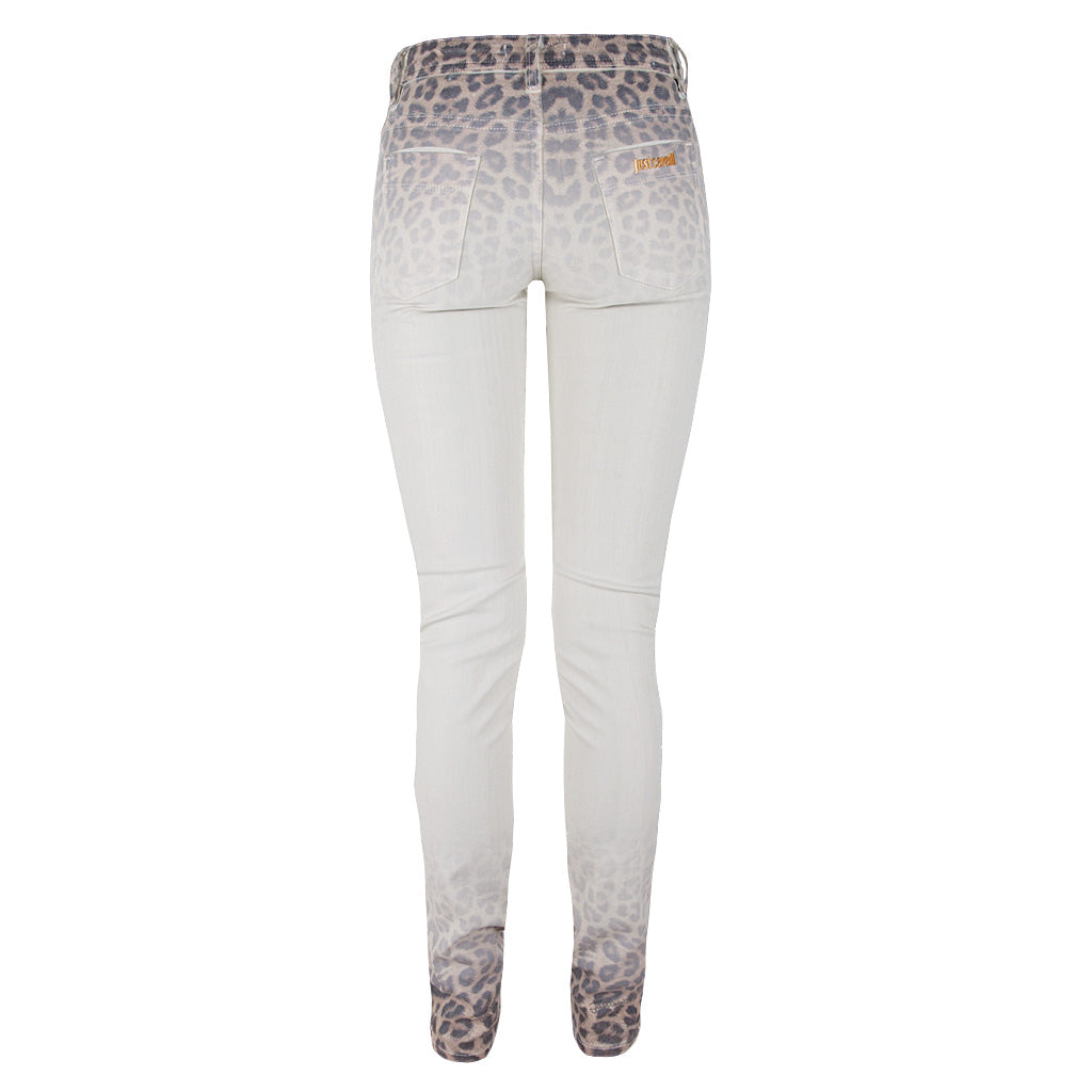 Just Cavalli Jeans Hose beige leoprint 