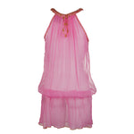 Shivadiva Seiden Top Kleid pink 