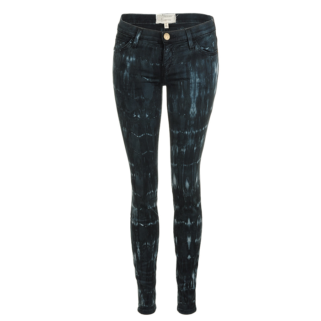 Current Elliott THE ANKLE SKINNY indigo tie dye