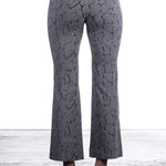 Schella Kann 2 Damen Stretch Schlaghose grau mit Print