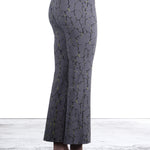 Schella Kann 2 Damen Stretch Schlaghose grau mit Print