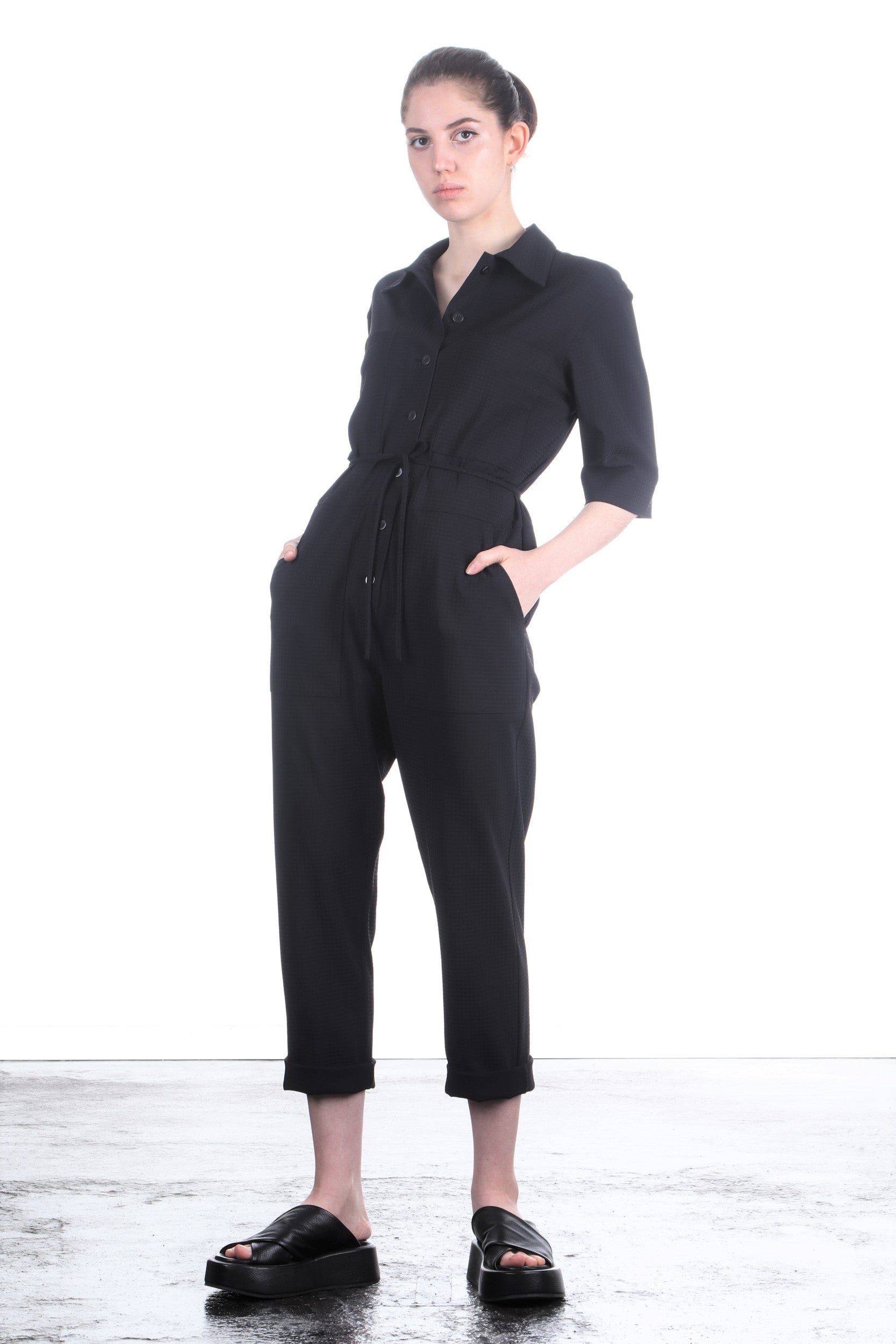 Schella Kann 2 Damen Stretch Jumpsuit schwarz