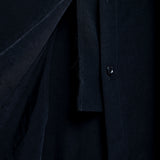 Y's Yohji Yamamoto Damen Longhemd Asymmetrisch schwarz