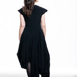 Yohji Yamamoto Damen Ballon Kleid schwarz