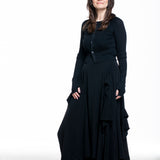 Y's Yohji Yamamoto women's double sleeve cardigan black