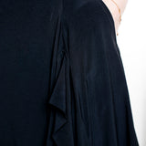 Yohji Yamamoto Damen Avantgarde Maxi-Rock schwarz - Detail