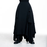 Yohji Yamamoto Damen Avantgarde Maxi-Rock schwarz