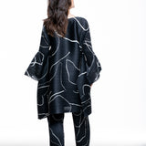 Pleats Please Issey Miyake Damen Plissee Tunika PAUSE schwarz - Rückansicht