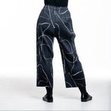 Pleats Please Issey Miyake Damen Plissee Hose PAUSE schwarz - Rückansicht