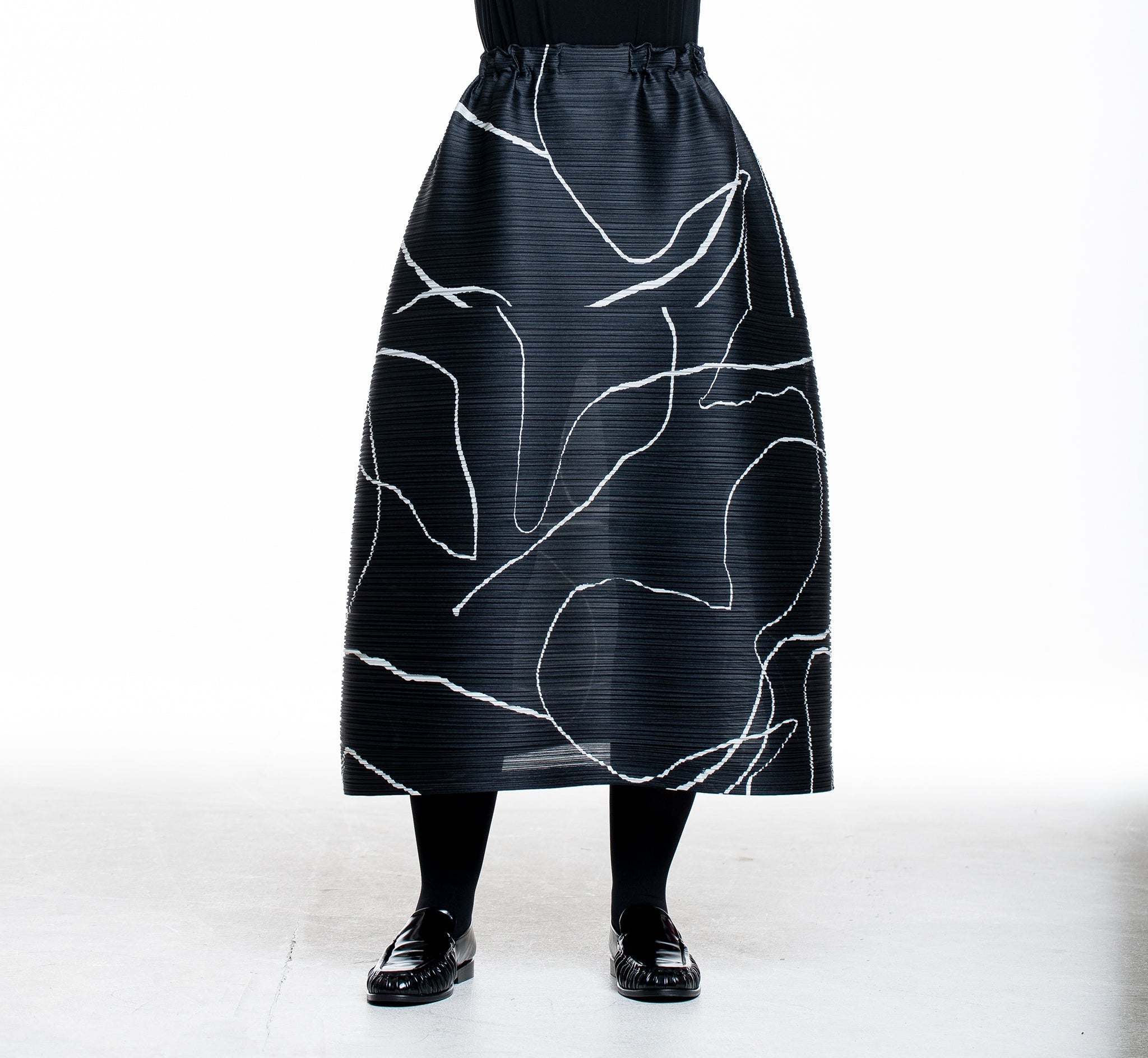 Pleats Please Issey Miyake Damen Plissee Rock PAUSE schwarz