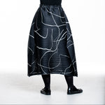 Pleats Please Issey Miyake Damen Plissee Rock PAUSE schwarz - Rückansicht