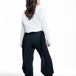 Issey Miyake Damen Cardigan SHIFTED FUZZY PLEATS off-white - Rückansicht