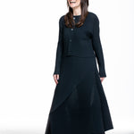 Issey Miyake Damen Plissee Jacke FOLD PLEATS schwarz Seitenansicht