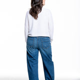 Iris von Arnim Damen Kaschmir Seide Rundhalspullover off white