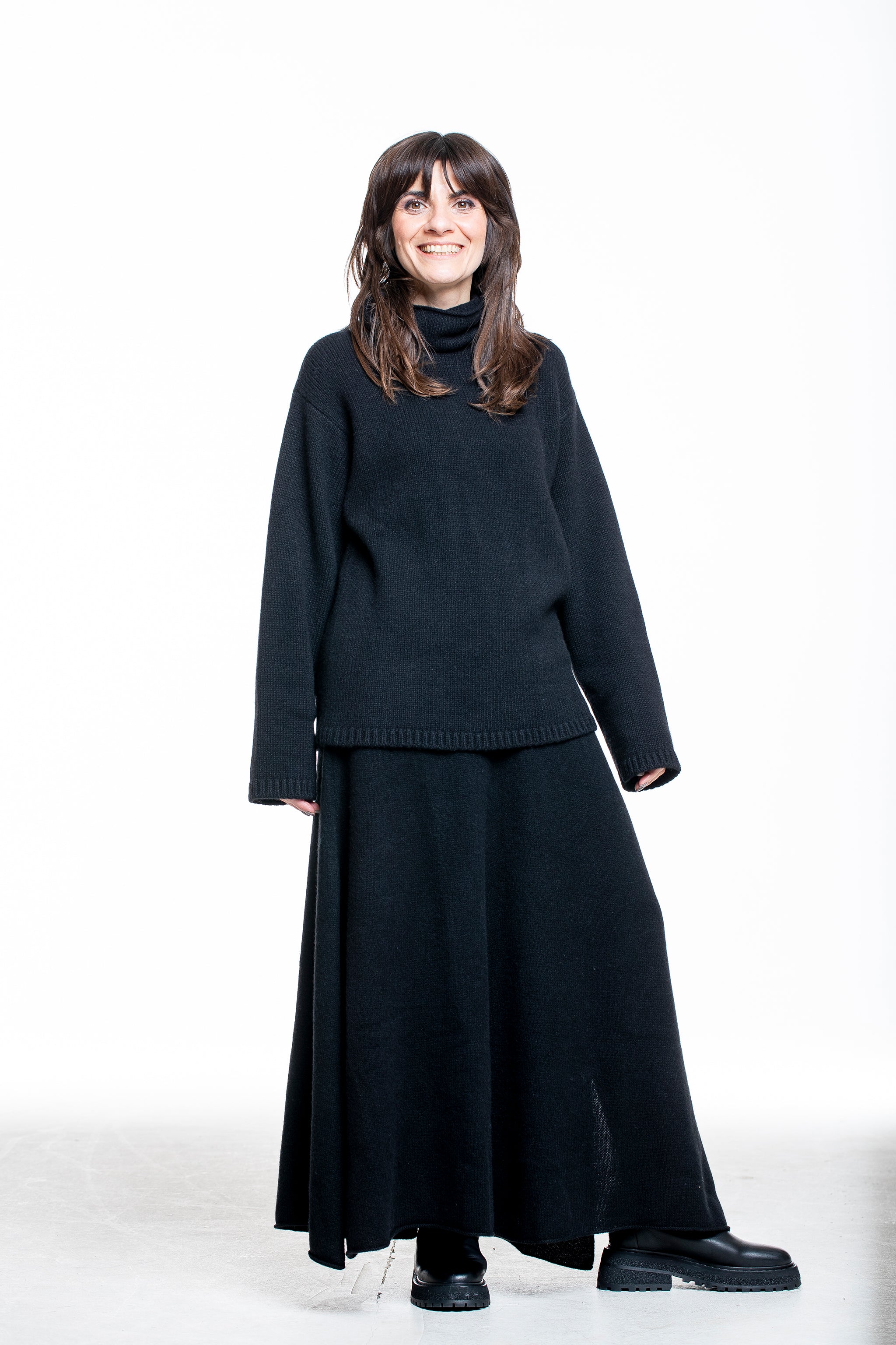 The Elder Statesman Kaschmir Rollkragenpullover schwarz