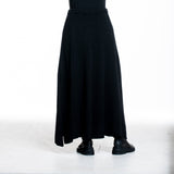 The Elder Statesman Damen Kaschmir Maxi-Rock schwarz - Rückansicht