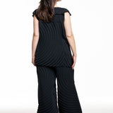 Issey Miyake Damen Plissee-Hose PAPER BAG PLEATS Schwarz