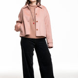 Iris von Arnim ladies doubleface jacket short rosewood