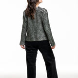 AVANT TOI Damen Cardigan grün-silber