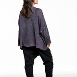 Avant Toi Damen Pullover V-Neck anthrazit