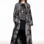 Avant Toi Damen Camouflage Mantel anthrazit