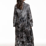 Avant Toi Damen Camouflage Mantel anthrazit – Rückenansicht