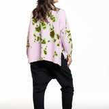 Suzusan Damen Kaschmir Rollkragenpullover khaki‑rosa