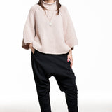 TheHolyGoat Damen Kaschmir Turtleneck Pullover rose´