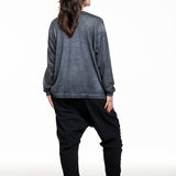 Avant Toi Damen Pullover Star Dust schwarz