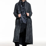 Avant Toi langer Strick-Cardigan schwarz