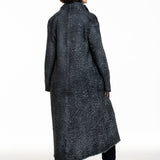 Avant Toi langer Strick-Cardigan schwarz, Rückansicht getragen