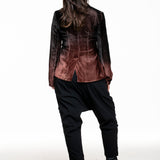 AVANT TOI Damen Stretch-Blazer kupfer