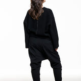 Isabel Benenato Damen Oversized Yak Pullover schwarz