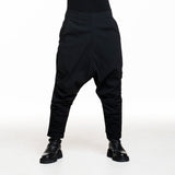 Rundholz Damen Sarouel Hose Schwarz