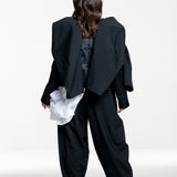Comme des Garçons Damen Oversized Jacke schwarz Rückansicht