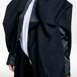 Comme des Garçons Damen Jacke schwarz Detailansicht vorne