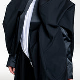 Comme des Garçons Damen Jacke schwarz Detailansicht vorne