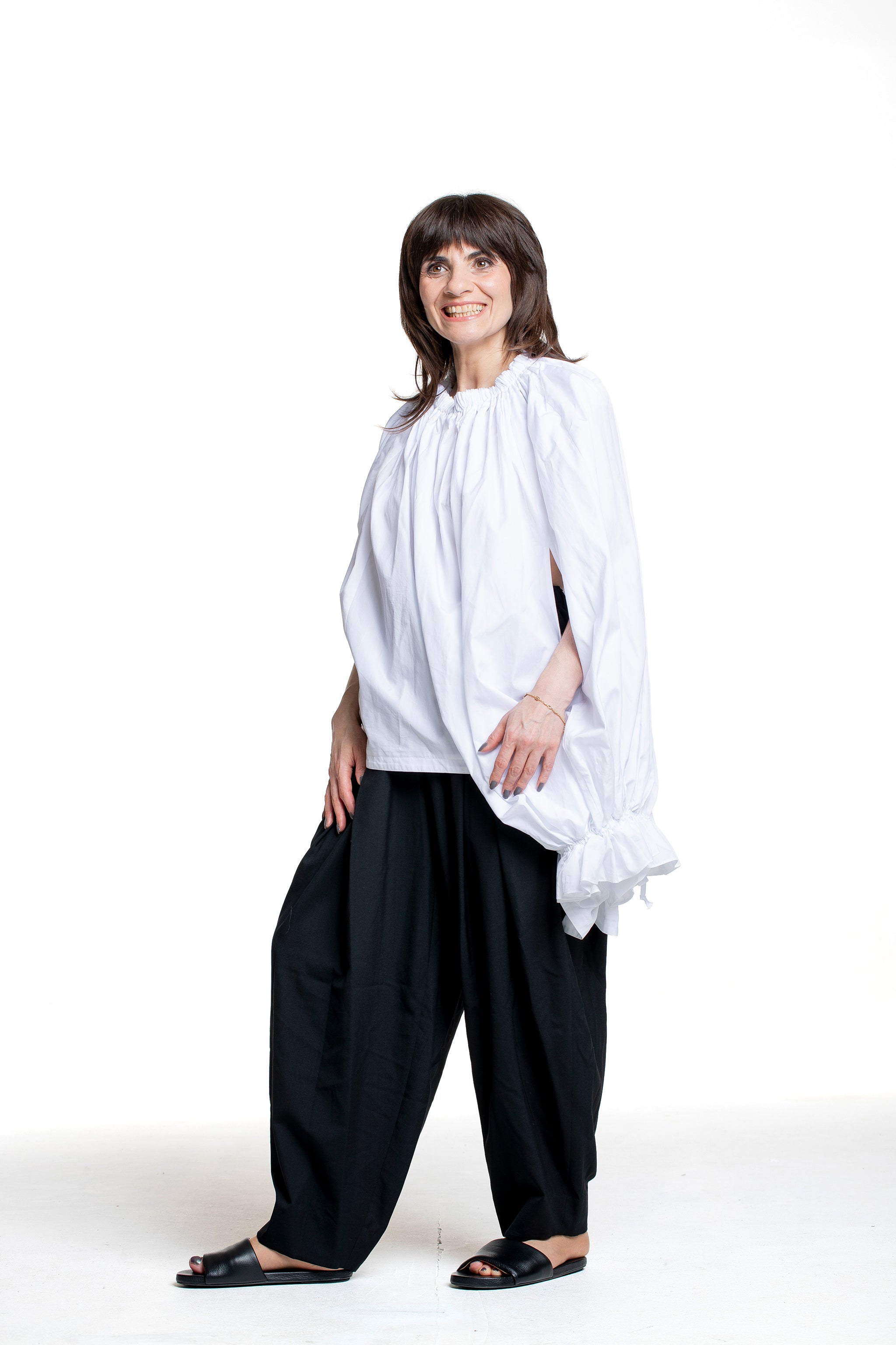 Comme des Garçons Avantgarde Hose schwarz mit lockerer Silhouette