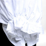 Comme des Garçons Bluse weiß Detail Volant