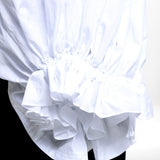 Comme des Garçons Bluse weiß Detail Volant