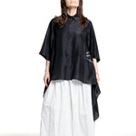 Comme des Garçons weiße Rockhose im Styling mit schwarzer Bluse