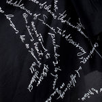 Yohji Yamamoto Damen Seidenbluse mit Print schwarz Detail
