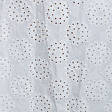 Comme des Garçons Rockhose weiß Detail Lochstickerei