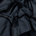Comme des Garçons Jacke schwarz Detail Volantstruktur