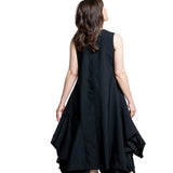 Comme des Garçons Trägerkleid schwarz seitliche Rückansicht