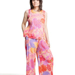 Pleats Please Issey Miyake Damen Plissee Top pink multicolor
