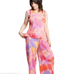 Pleats Please Issey Miyake Damen Plissee Top pink multicolor Detail