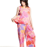 Pleats Please Issey Miyake Damen Plissee Top pink multicolor Detail