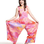 Pleats Please Issey Miyake Damen Plissee Top pink multicolor