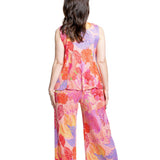 Pleats Please Issey Miyake Damen Plissee Hose pink multicolor